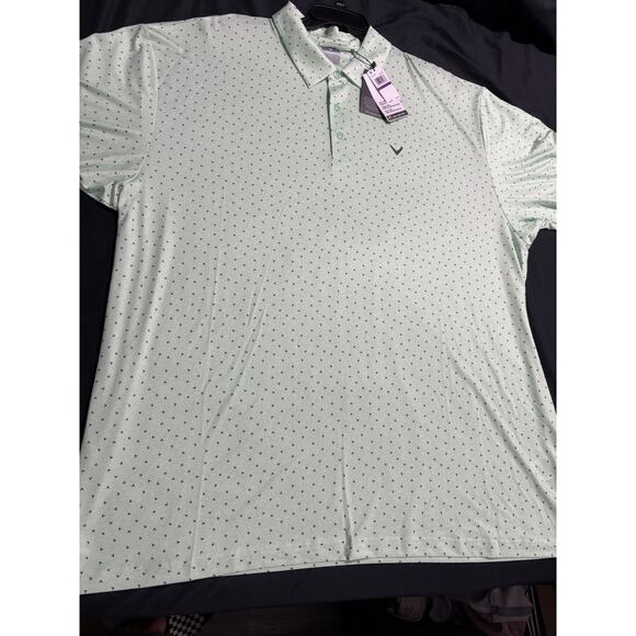 Callaway Opti Dri Polo Golf Shirt Men’s 2XLT Green NWT MSRP $54.50 - Picture 2 of 10